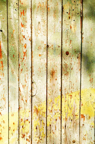 Holzplanken Zaun Hintergrund Textur Alt Abblätternde Farbe Parallele Linien Verschiedene — Stockfoto