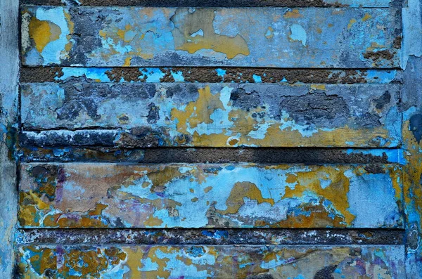 Старая Кирпичная Стена Текстура Горизонтальные Линии — стоковое фото