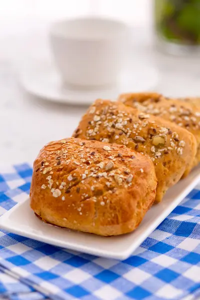 Домашний Хлеб Завтрак — стоковое фото