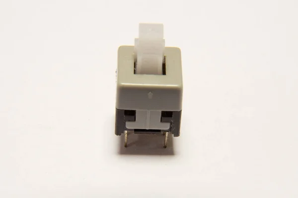Bir Düğmenin Üst Görünümü Genellikle Arduino Ile Kullanılır — Stok fotoğraf