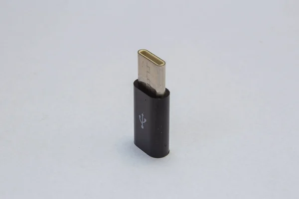 Micro Usb Den Tip Usb Küçük Adaptör — Stok fotoğraf