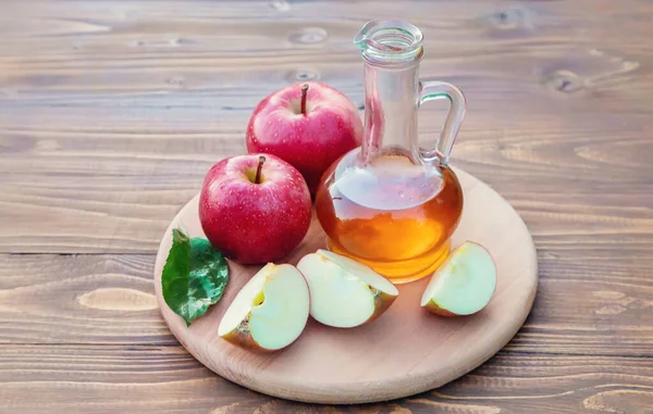 Apple Vinegar Selective Focus — Stock Photo, Image