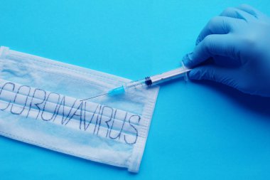 Coronavirus. Salgın hastalık. Virüs salgını. Seçici odak.