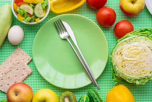 Plan Dieta Para Pérdida Peso Tratamiento Enfoque Selectivo — Foto de Stock