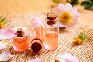 Gül esaslı yağ gül gemisi Seçici odak noktası. Doğa