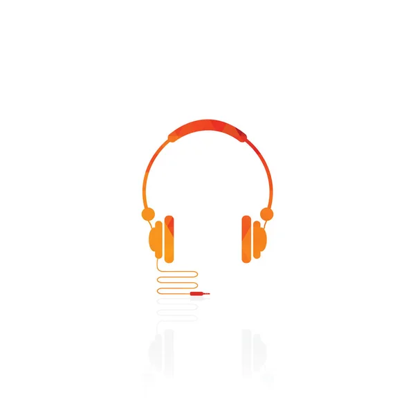 Wyjście Słuchawkowe Logo Projekty Inspiracji Izolowane Białym Tle — Wektor stockowy