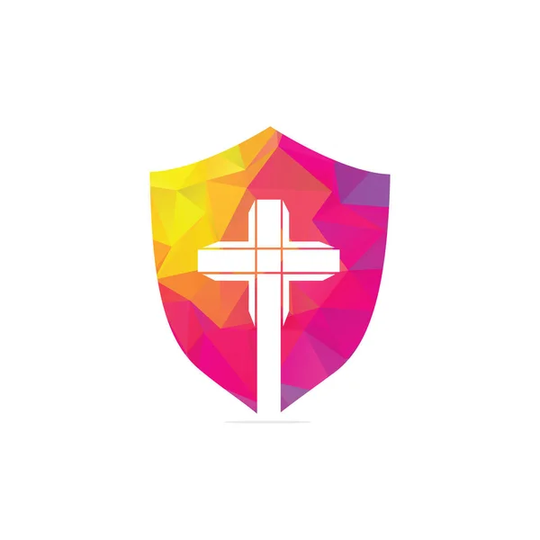Modello Design Del Logo Vettoriale Della Chiesa Delle Persone Logo — Vettoriale Stock