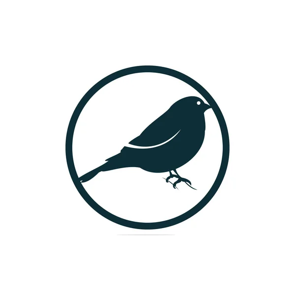 Stieglitz Logo Design Abstrakter Konzeptvogel Kreative Künstlerische Idee Vektorillustration — Stockvektor