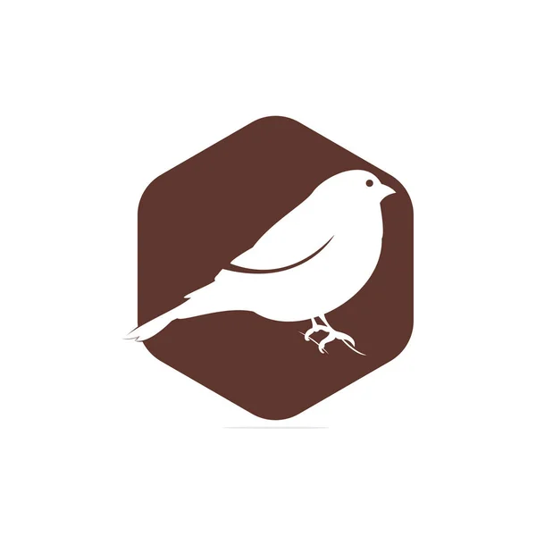 Stieglitz Logo Design Abstrakter Konzeptvogel Kreative Künstlerische Idee Vektorillustration — Stockvektor