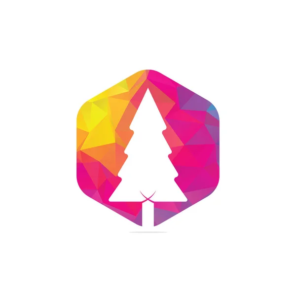 Pine Tree Logo Design Inspiration Pine Tree Logo — Stockvektor