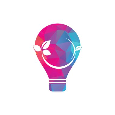 Yeşil yaprak şekilli konsept element vektör simgesi. Doğa yeşili vektör sembolü bırakır