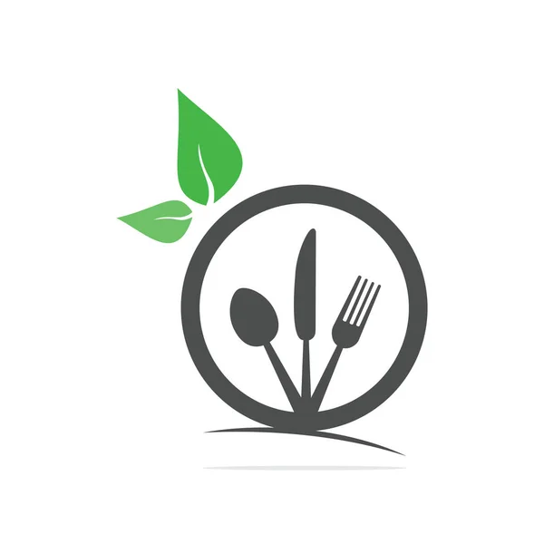 Fresh Food Logo Template Organic Food Logo Template Organic Food — Stock Vector