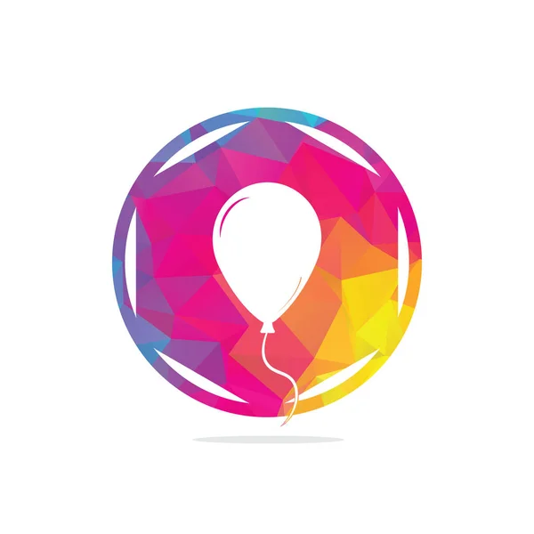 Diseño Del Logo Del Globo Concepto Logotipo Felicidad Celebración Globo — Vector de stock