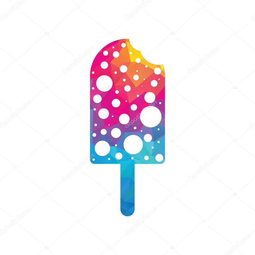 Ice Cream Bar. Ice cream logo Vector Logo Template Illustration Design.