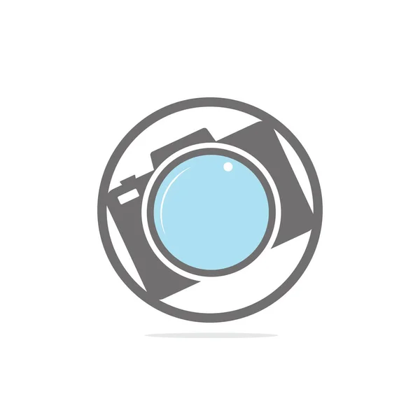 Ilustrasi Vektor Logo Kamera Ikon Kamera Foto Dengan Gaya Desain - Stok Vektor