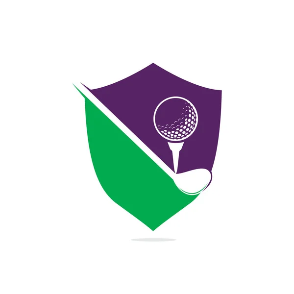 Golf Kulübü Logosu Tasarımı Golf Şampiyonluğu Golf Turnuvası Tabelası Golf — Stok Vektör