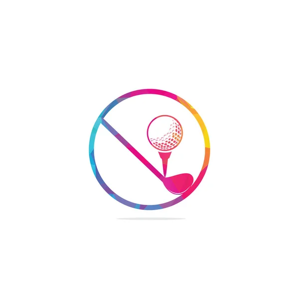 ゴルフクラブのロゴデザイン ゴルフ選手権またはゴルフトーナメントのサイン — ストックベクタ