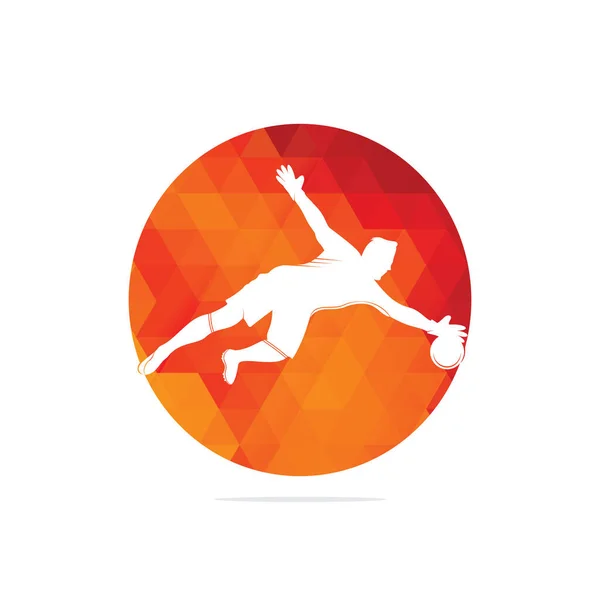 Logotipo Jogador Goleiro Jogador Futebol Moderno Ação Logotipo Salvar Pelo —  Vetores de Stock