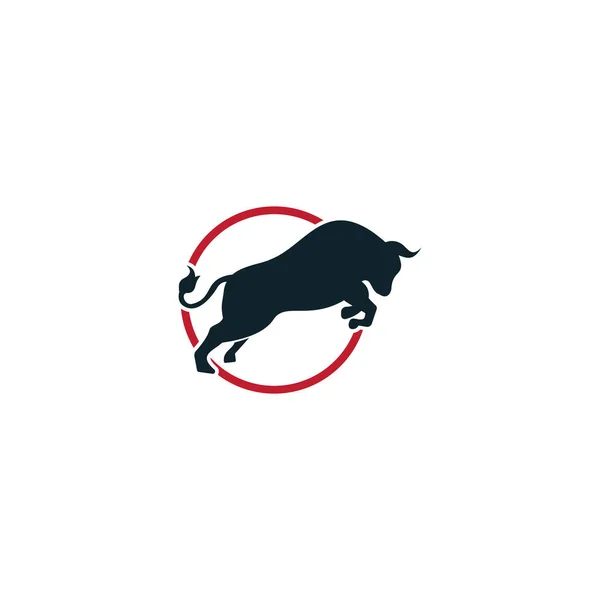 Bull Logo Şablonu vektör çizimi. Boğa logosu