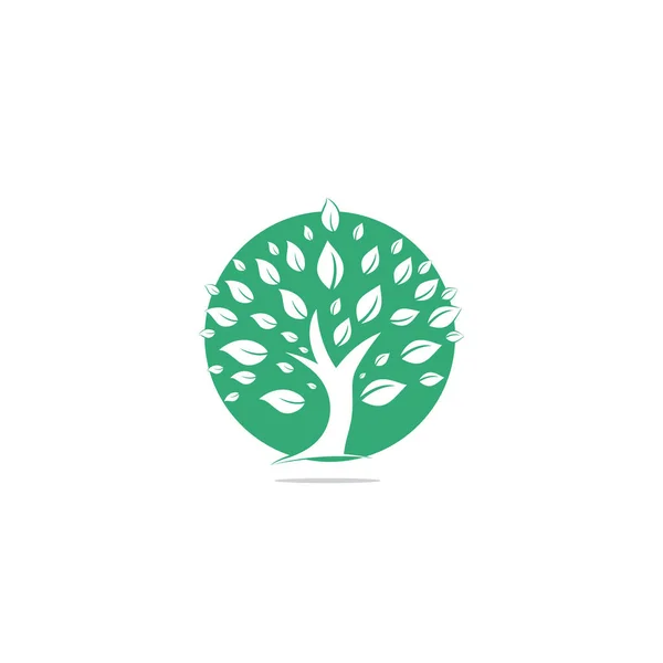 Zöld Logo Tervezés Absztrakt Organikus Elem Vektortervezés Ökológia Boldog Élet — Stock Vector