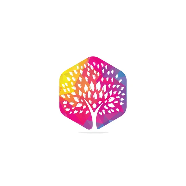 Zelený Strom Vektorové Logo Design Přírodní Produkt Bio Obchod Společnost — Stockový vektor