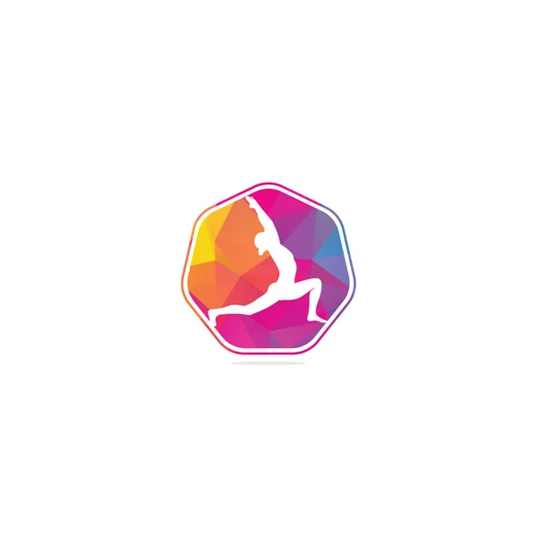 Wzór Logo Jogi Opieka Zdrowotna Uroda Spa Relaks Medytacja Nirwana — Wektor stockowy