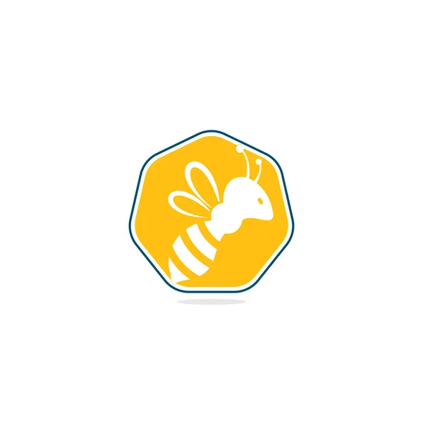 Bee Logo Design Bee Logo Concept Honey Package Design — Stock Vector