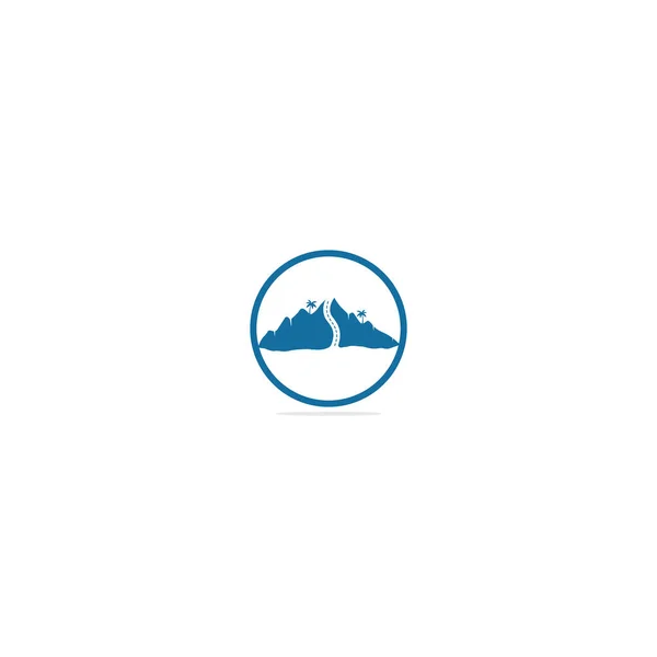Kreatywny Projekt Logo Podróży Drogowej Szablon Projektu Wektora Logo Drogi — Wektor stockowy