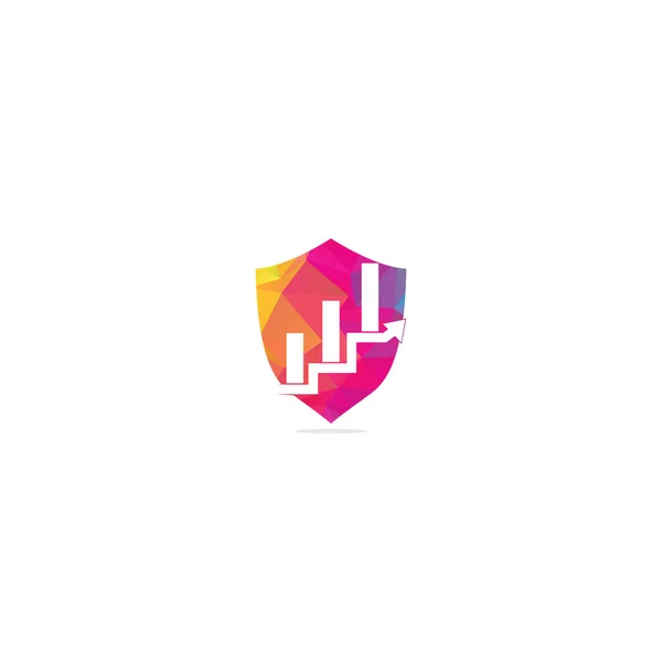 Business Finance Logo 템플릿 아이콘 디자인 모양의 — 스톡 벡터