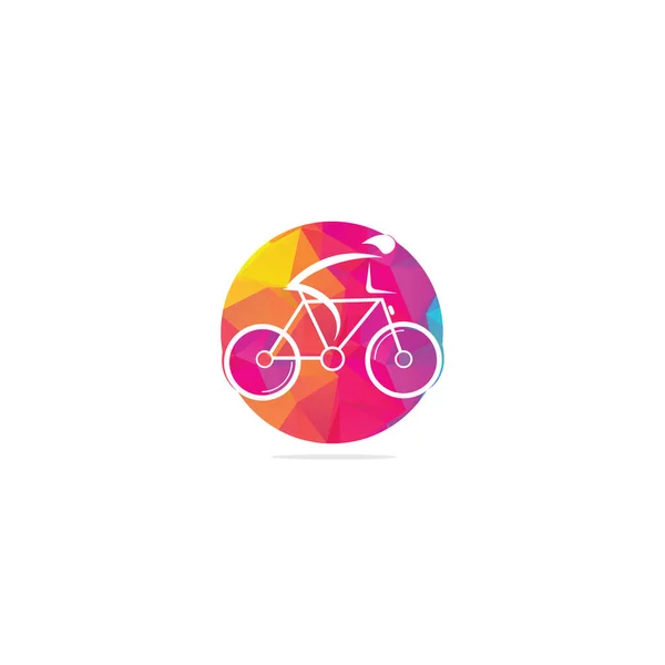 Design Des Fahrradvektors Mit Logo Bike Shop Corporate Branding Identität — Stockvektor