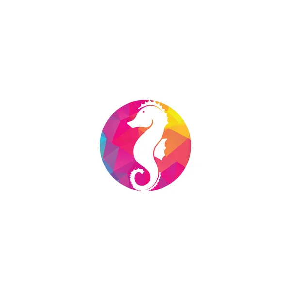 Ontwerp Van Het Sea Horse Vector Logo — Stockvector