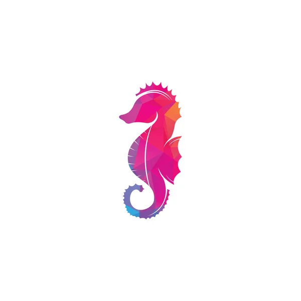 Diseño Del Logotipo Del Vector Sea Horse — Vector de stock