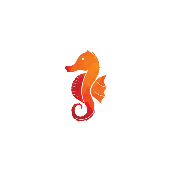 Diseño Del Logotipo Del Vector Sea Horse — Vector de stock