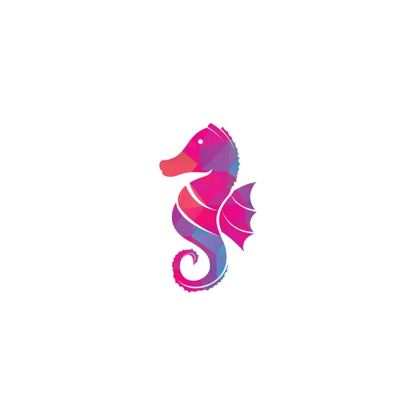 Diseño Del Logotipo Del Vector Sea Horse — Vector de stock