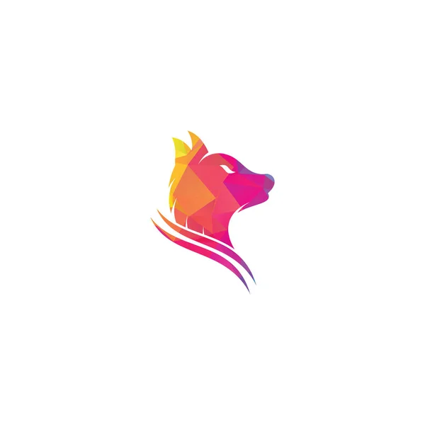 Wolf Logo Design Modern Professional Wolf Logo Design Wolf Head — Stock Vector
