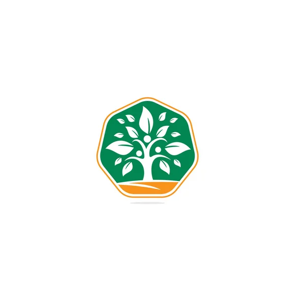 Дизайн Логотипа Family Tree Family Tree Icon Design Логотип Человека — стоковый вектор