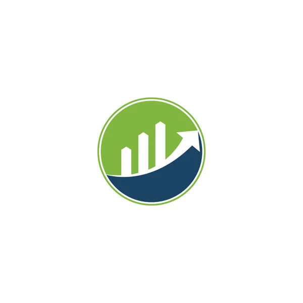 Business Finance Logo Modello Vettoriale Icona Design Logo Finanziario Economia — Vettoriale Stock