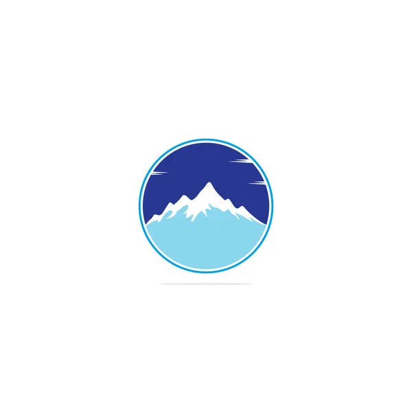 Dağ Logosu Şablonu Vektör Llüstratörü — Stok Vektör