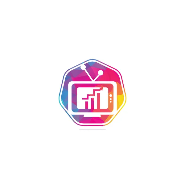 Πρότυπο Σχεδιασμού Λογοτύπου Της Finance Λογότυπο Γραφήματος Τηλεόρασης Σχεδιασμός Διανυσματική — Διανυσματικό Αρχείο