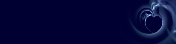 Синий фон с ледяным сердцем — стоковое фото
