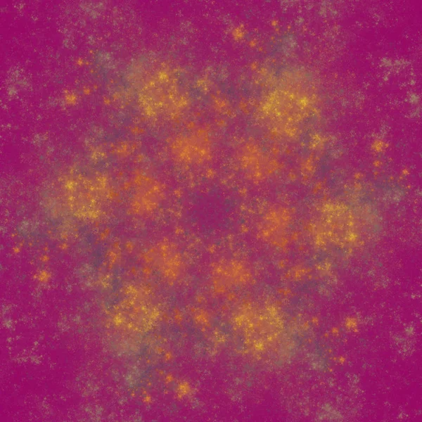 Abstrakta fractal blomma på kvadrat kakel — Stockfoto