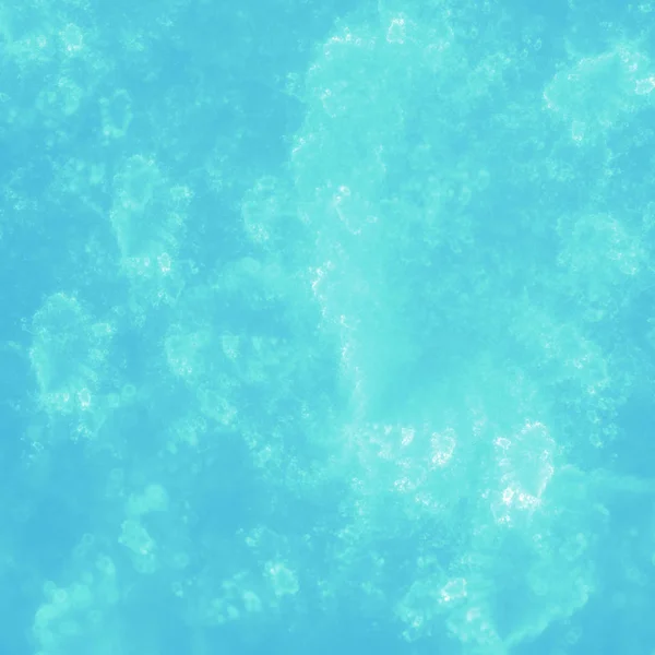 Fantezi mavi turkuaz beyaz bulutlar veya denizaltı akışı — Stok fotoğraf