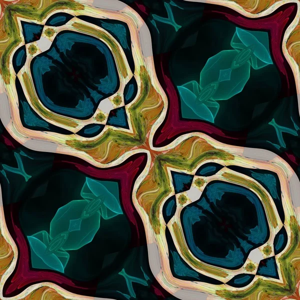 아트 데코 스타일에서 꽃 패턴 — 스톡 사진