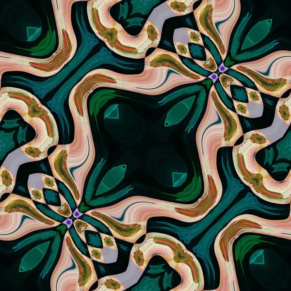 Floral patterns in art deco style — Stock Photo, Image