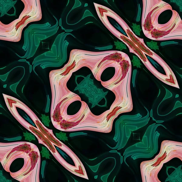 Floral patterns in art deco style — Stock Photo, Image