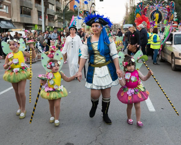 Great Parade Carnival Cartagena Murcia Region Spain February 2017 Traditional — Stock Photo, Image
