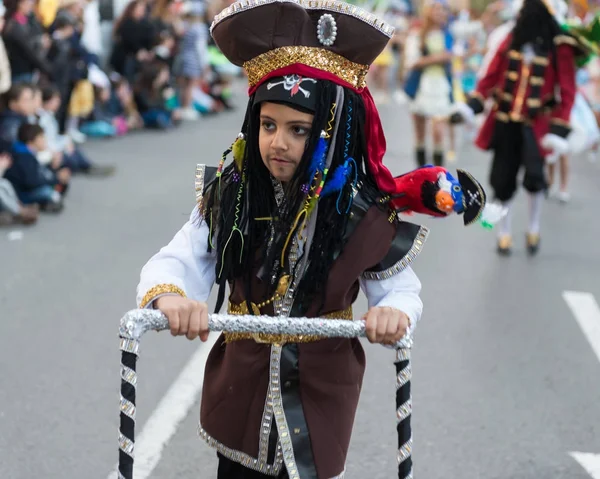 Wielkie Parady Karnawałowe Cartagena Murcia Regionu Hiszpania Lutego 2017 Tradycyjny — Zdjęcie stockowe