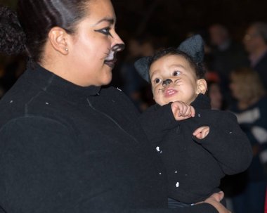 Cartagena, Murcia bölgesi, İspanya, Şubat 9, 2017.This geleneksel karnaval karnaval Great Wall geçit 30 Ocak Şubat 9 oldu. Karnaval Cartagena 1993 yılından bu yana düzenlenen.