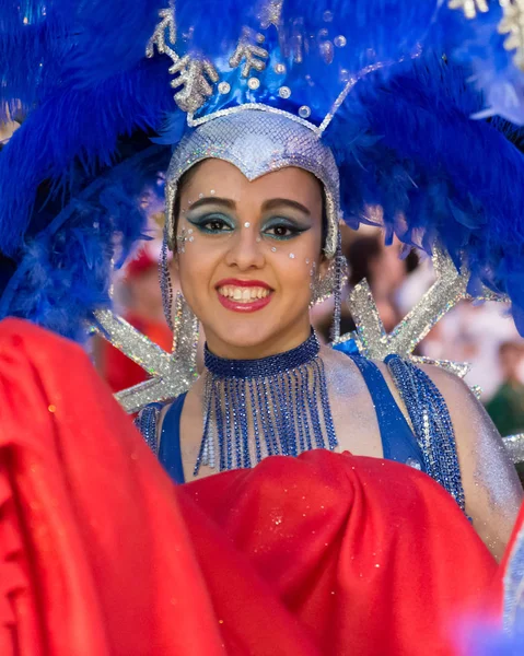 Grote Parade Van Carnaval Cartagena Murcia Regio Spanje Februari 2017 — Stockfoto