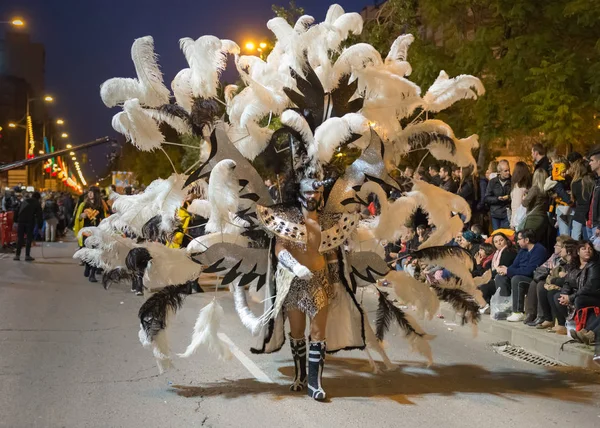 Stor Parad Carnival Cartagena Murcia Regionen Spanien Den Februari 2017 — Stockfoto